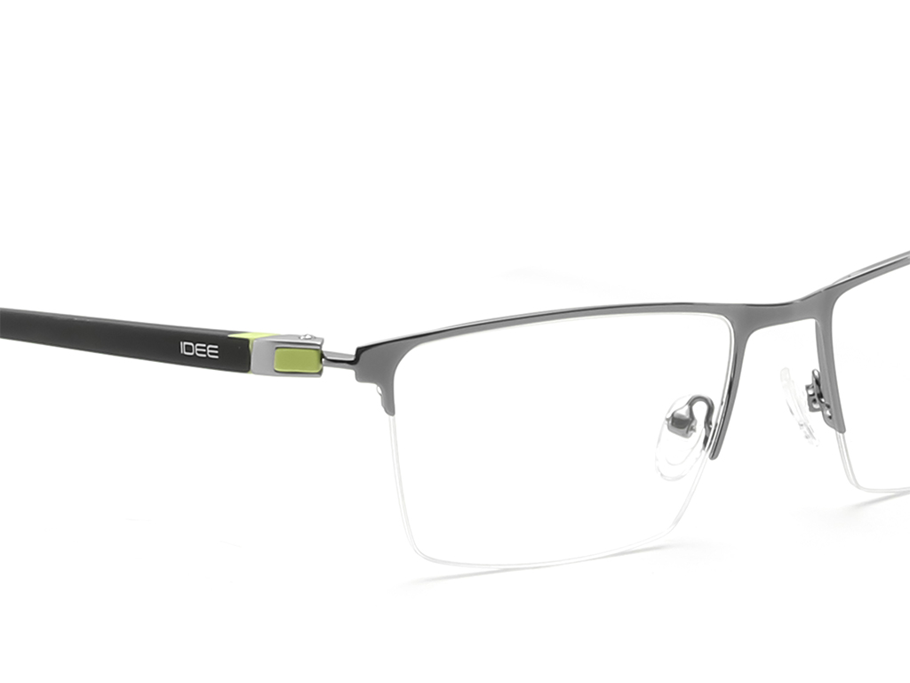 IDEE Rectangle Tortoise Semi-Rimmed Eyeglasses - Unisex