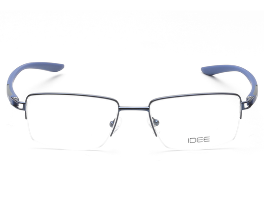 IDEE Rectangle Burgundy Semi-Rimmed Eyeglasses - Unisex