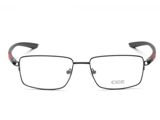 IDEE Rectangle Black Semi-Rimmed Eyeglasses - Unisex