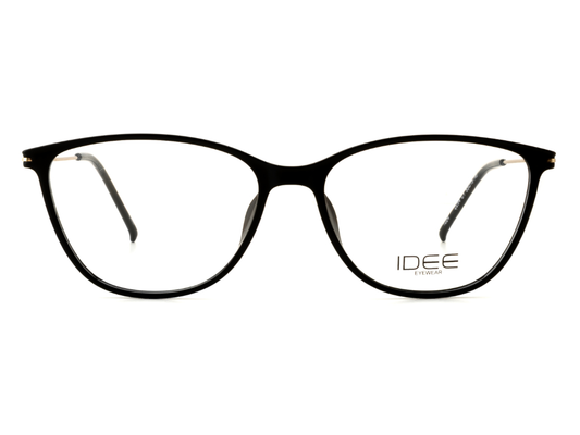 IDEE Rectangle Black Semi-Rimmed Eyeglasses - Unisex