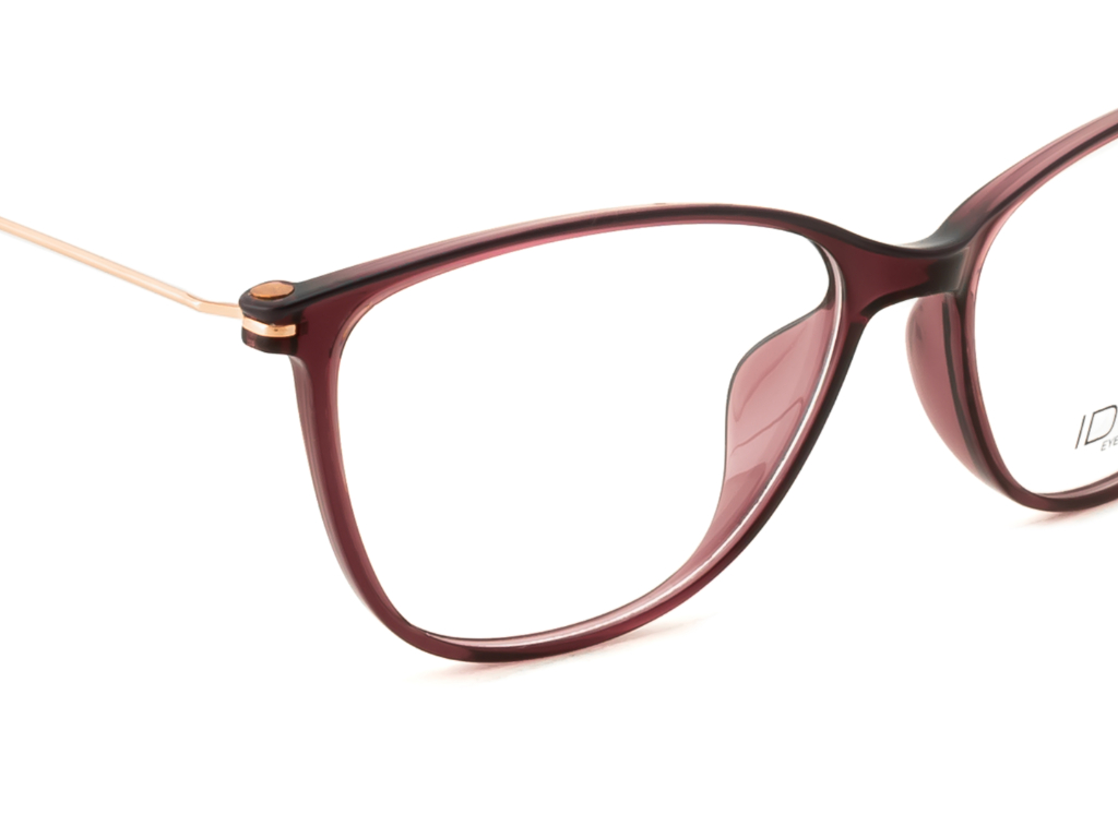 IDEE Rectangle Brown Semi-Rimmed Eyeglasses - Unisex