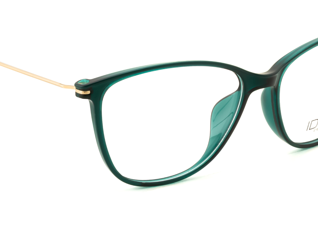 IDEE Rectangle Blue Semi-Rimmed Eyeglasses - Unisex
