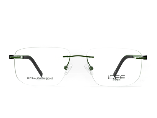 IDEE Rectangle Grey Semi-Rimmed Eyeglasses - Unisex