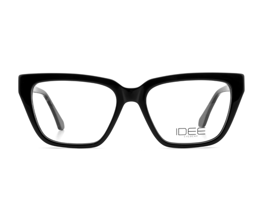 IDEE Rectangle Black Semi-Rimmed Eyeglasses - Unisex