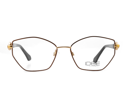 IDEE Rectangle Brown Semi-Rimmed Eyeglasses - Unisex