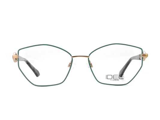 IDEE Rectangle Burgundy Semi-Rimmed Eyeglasses - Unisex