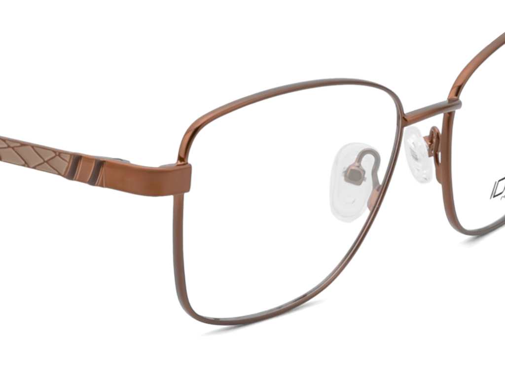 IDEE Rectangle Burgundy Full-Rimmed Eyeglasses - Unisex