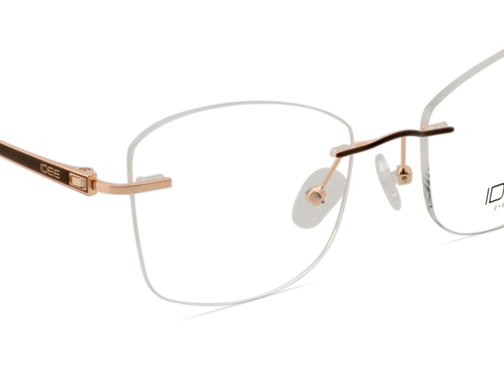 IDEE Rectangle Burgundy Full-Rimmed Eyeglasses - Unisex