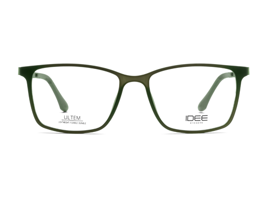 IDEE Rectangle Burgundy Full-Rimmed Eyeglasses - Unisex