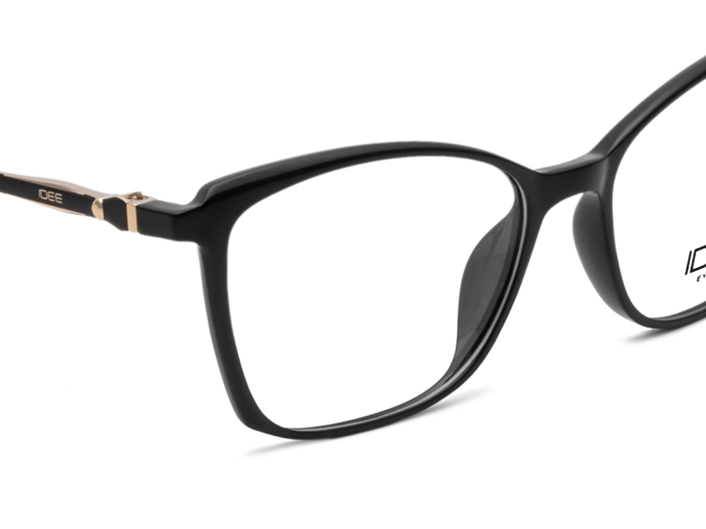 IDEE Rectangle Black Full-Rimmed Eyeglasses - Unisex