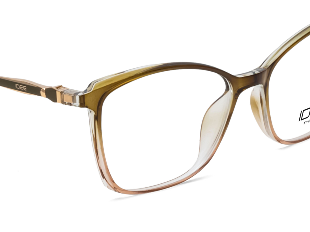 IDEE Rectangle Burgundy Full-Rimmed Eyeglasses - Unisex