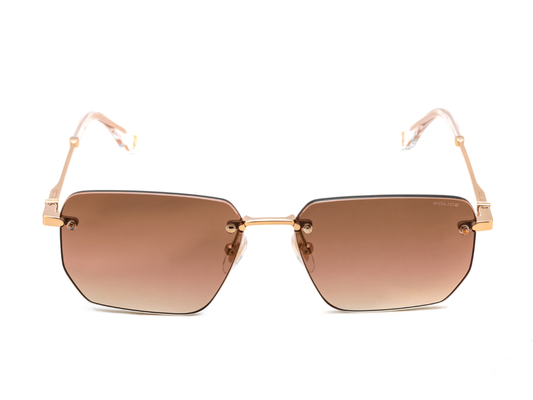 POLICE Square Color Full-Rimmed Eyeglasses - Men