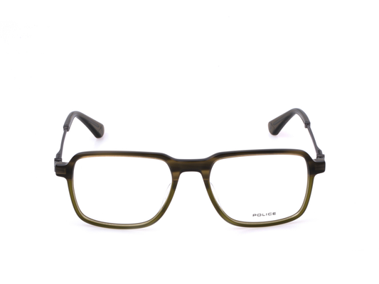 POLICE Square Color Full-Rimmed Eyeglasses - Men