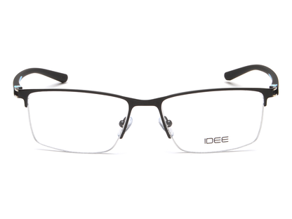 IDEE Rectangle Burgundy Semi-Rimmed Eyeglasses - Unisex