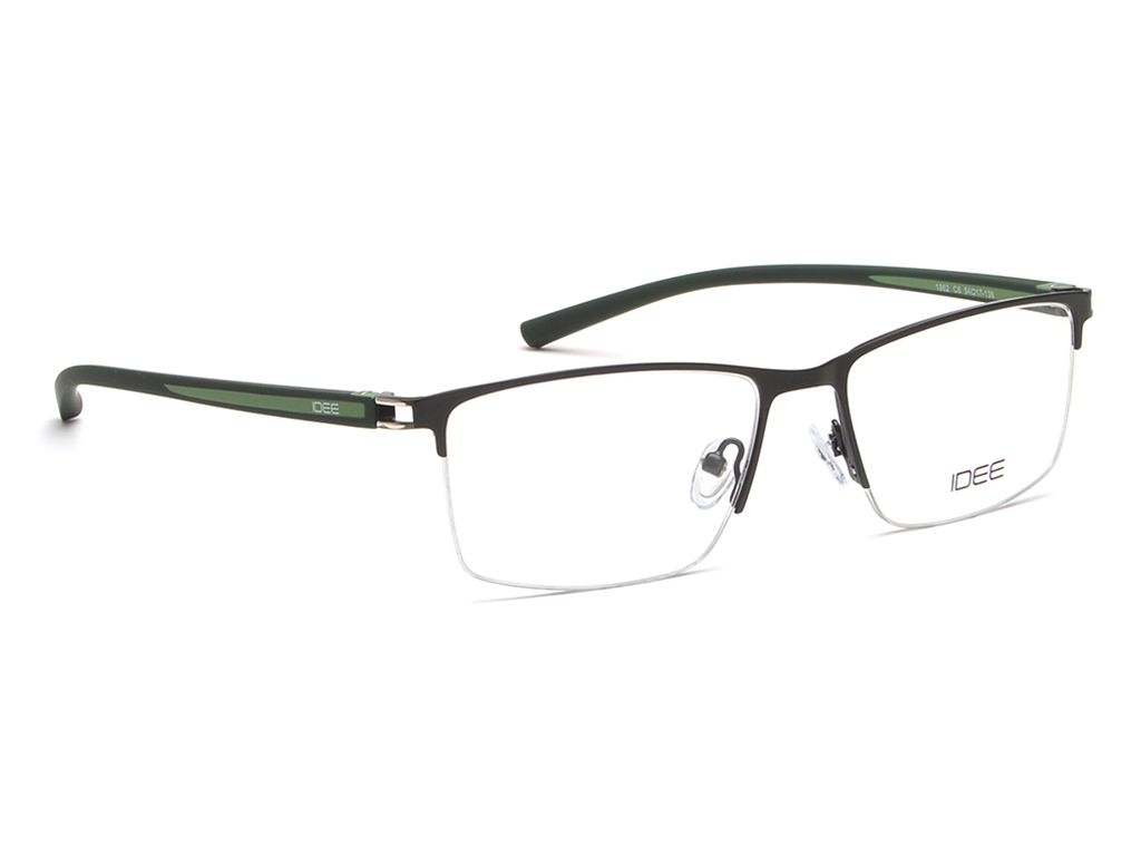 IDEE Rectangle Tortoise Semi-Rimmed Eyeglasses - Unisex