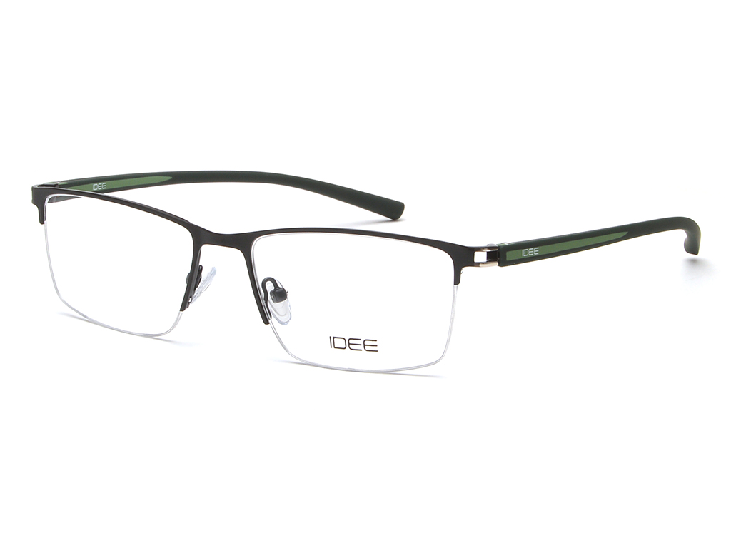IDEE Rectangle Tortoise Semi-Rimmed Eyeglasses - Unisex