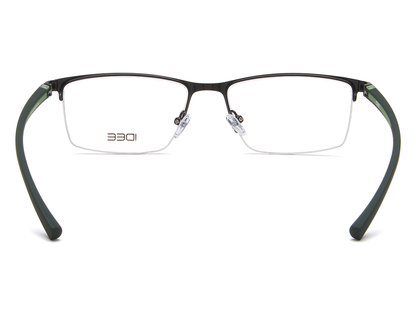 IDEE Rectangle Tortoise Semi-Rimmed Eyeglasses - Unisex