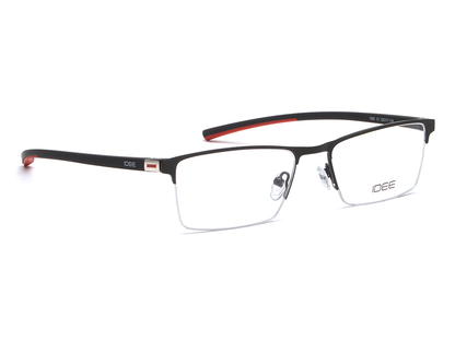 IDEE Rectangle Black Semi-Rimmed Eyeglasses - Unisex