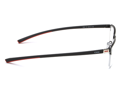 IDEE Rectangle Black Semi-Rimmed Eyeglasses - Unisex