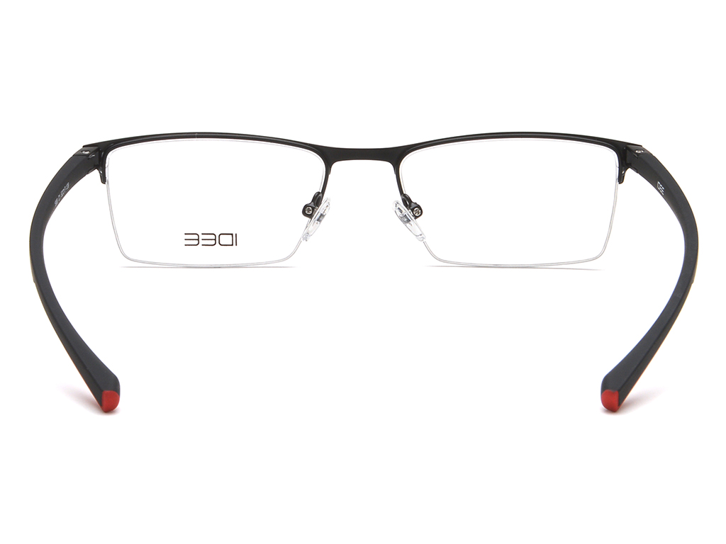 IDEE Rectangle Black Semi-Rimmed Eyeglasses - Unisex
