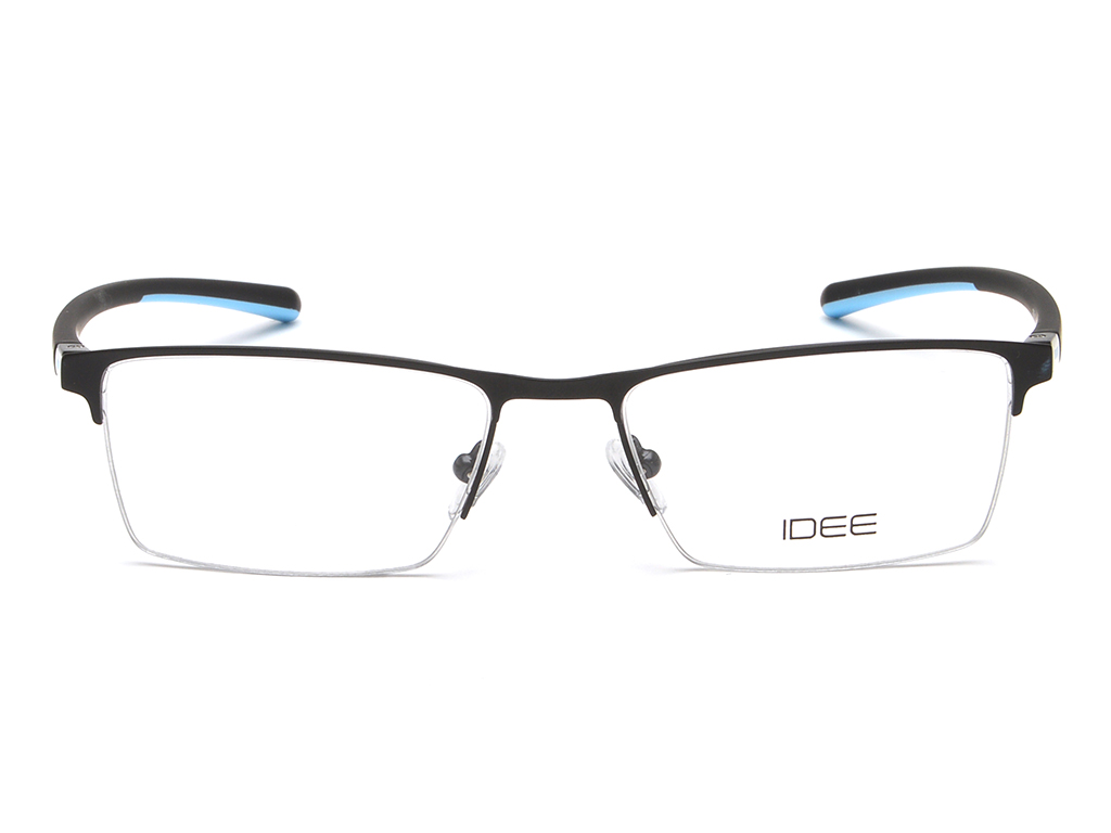 IDEE Rectangle Brown Semi-Rimmed Eyeglasses - Unisex