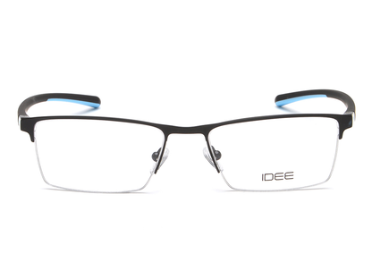 IDEE Rectangle Brown Semi-Rimmed Eyeglasses - Unisex