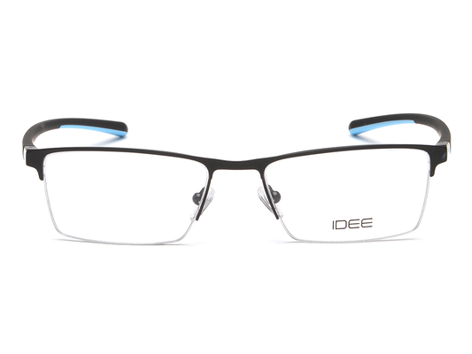 IDEE Rectangle Brown Semi-Rimmed Eyeglasses - Unisex