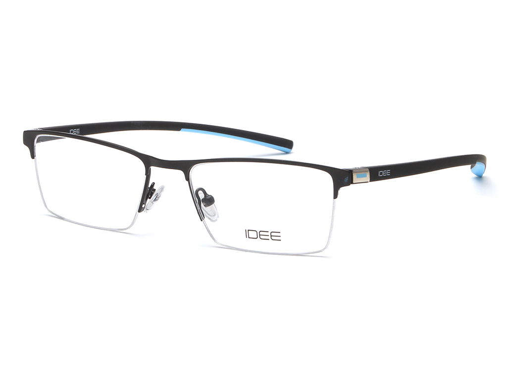 IDEE Rectangle Brown Semi-Rimmed Eyeglasses - Unisex