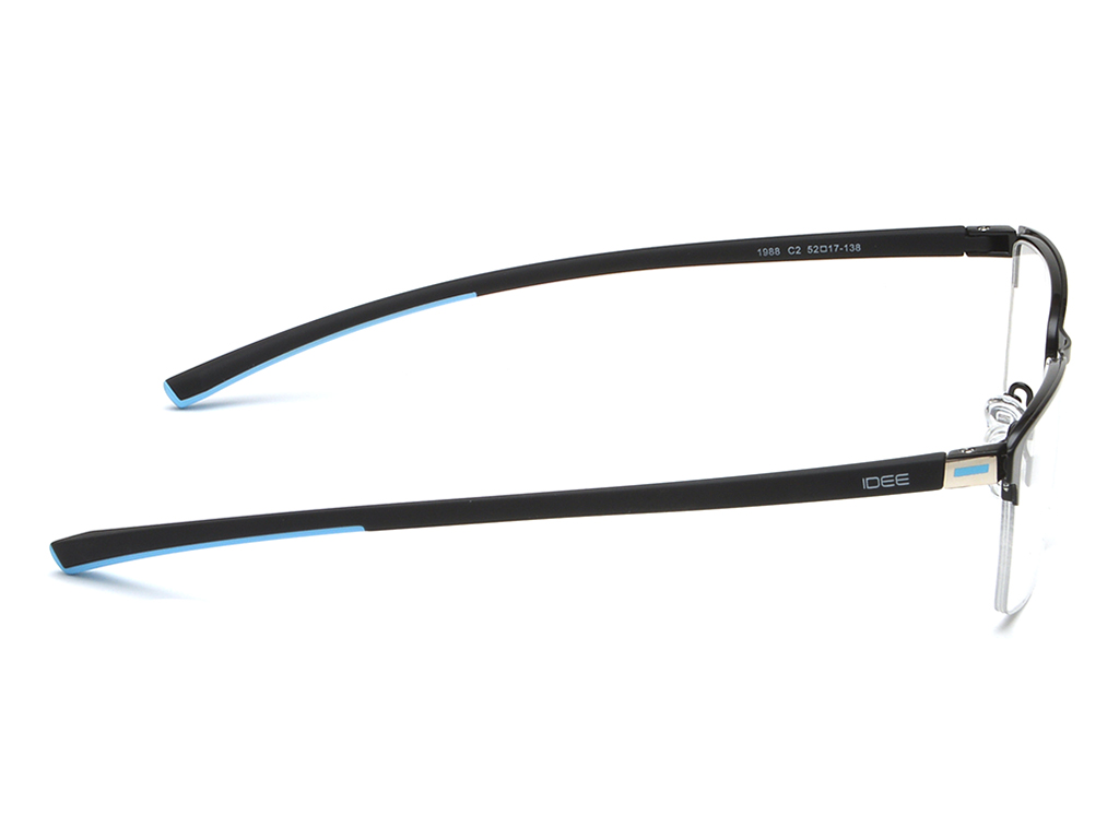 IDEE Rectangle Brown Semi-Rimmed Eyeglasses - Unisex