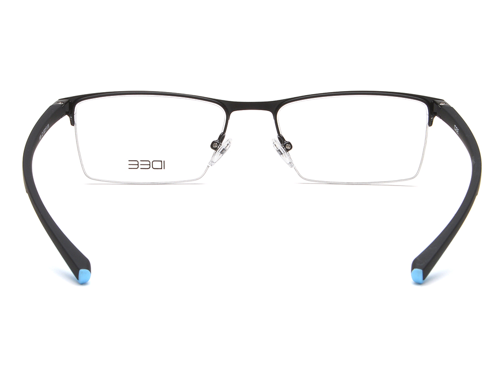 IDEE Rectangle Brown Semi-Rimmed Eyeglasses - Unisex