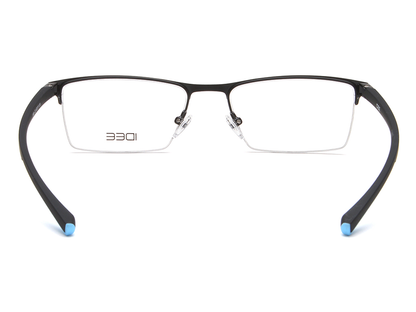 IDEE Rectangle Brown Semi-Rimmed Eyeglasses - Unisex