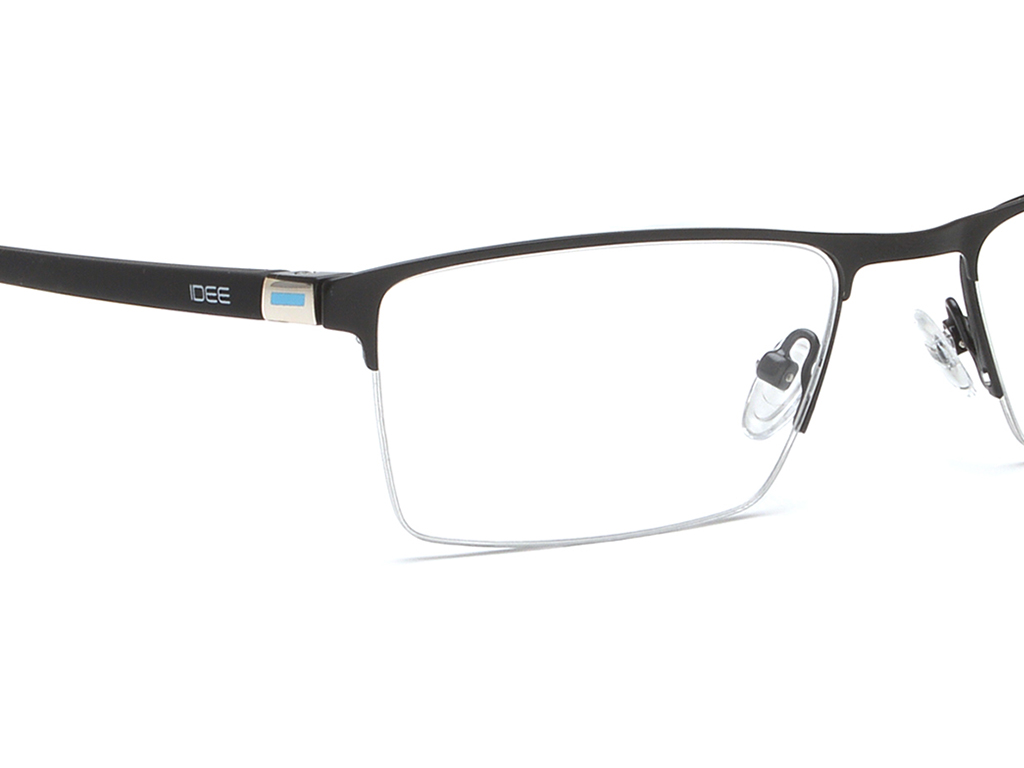 IDEE Rectangle Brown Semi-Rimmed Eyeglasses - Unisex