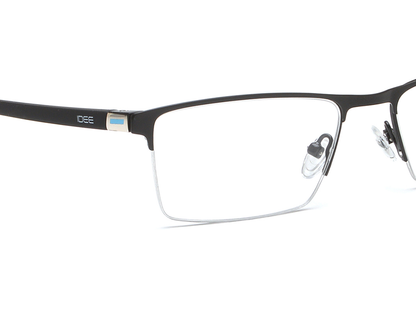 IDEE Rectangle Brown Semi-Rimmed Eyeglasses - Unisex
