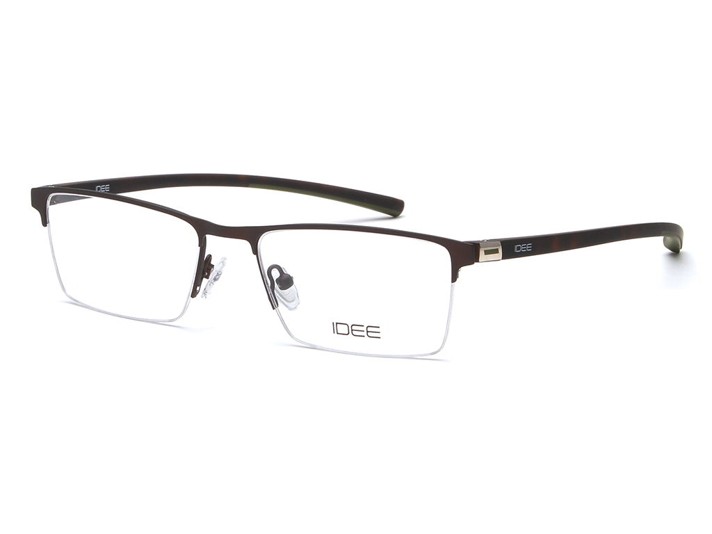 IDEE Rectangle Blue Semi-Rimmed Eyeglasses - Unisex