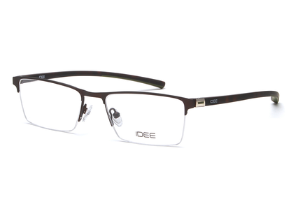 IDEE Rectangle Blue Semi-Rimmed Eyeglasses - Unisex