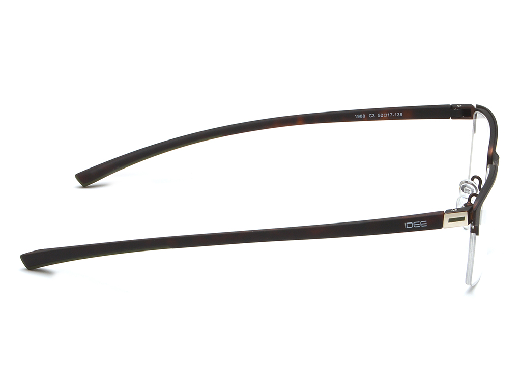 IDEE Rectangle Blue Semi-Rimmed Eyeglasses - Unisex