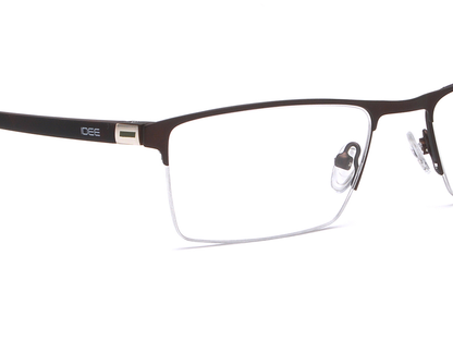 IDEE Rectangle Blue Semi-Rimmed Eyeglasses - Unisex