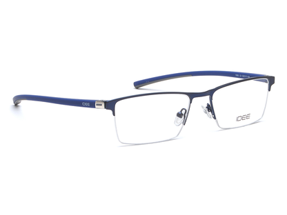 IDEE Rectangle Burgundy Semi-Rimmed Eyeglasses - Unisex