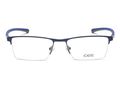 IDEE Rectangle Burgundy Semi-Rimmed Eyeglasses - Unisex