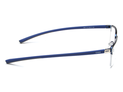 IDEE Rectangle Burgundy Semi-Rimmed Eyeglasses - Unisex