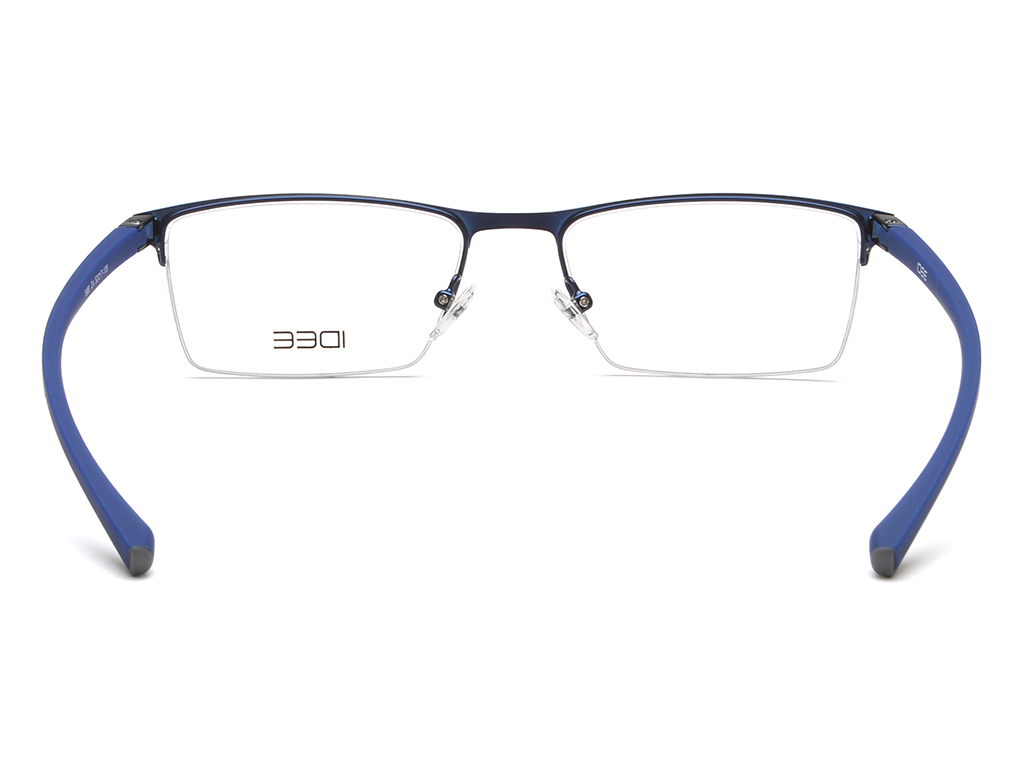 IDEE Rectangle Burgundy Semi-Rimmed Eyeglasses - Unisex