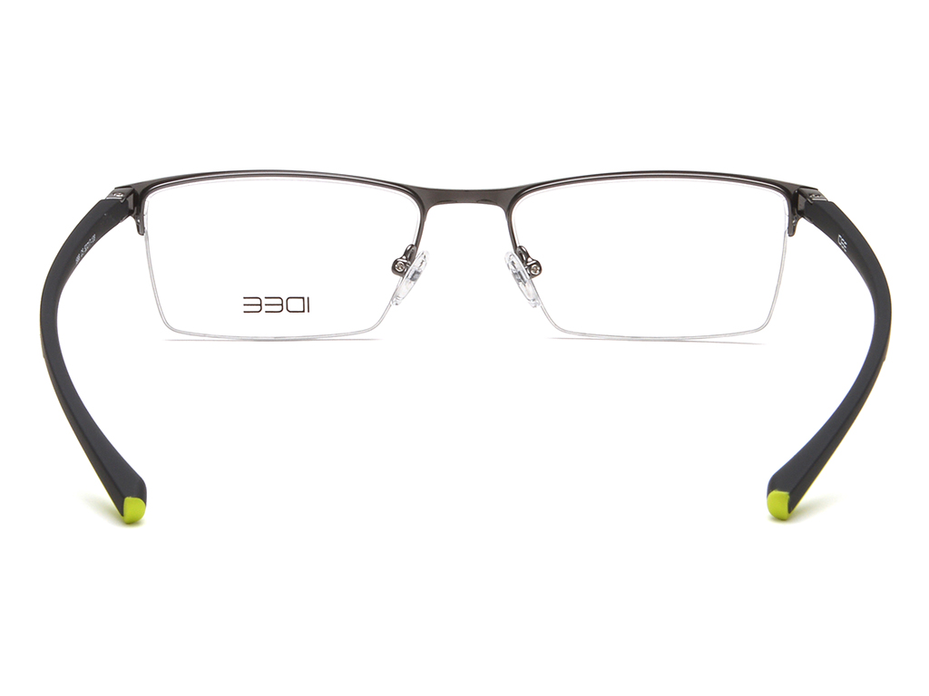 IDEE Rectangle Grey Semi-Rimmed Eyeglasses - Unisex