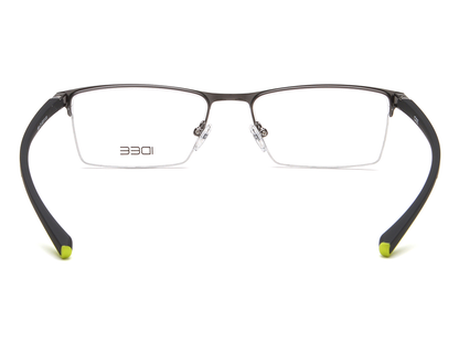 IDEE Rectangle Grey Semi-Rimmed Eyeglasses - Unisex