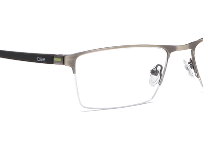 IDEE Rectangle Grey Semi-Rimmed Eyeglasses - Unisex