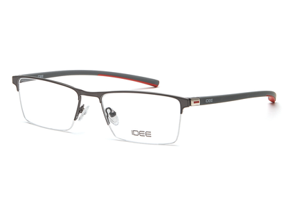 IDEE Rectangle Tortoise Semi-Rimmed Eyeglasses - Unisex