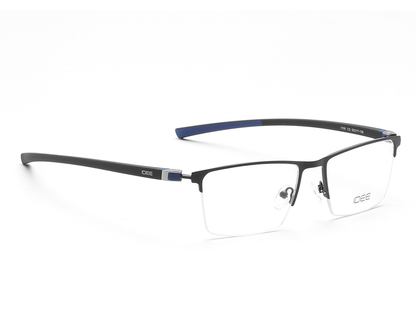 IDEE Rectangle Brown Semi-Rimmed Eyeglasses - Unisex