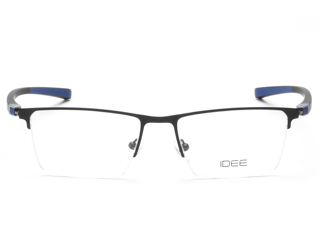IDEE Rectangle Brown Semi-Rimmed Eyeglasses - Unisex