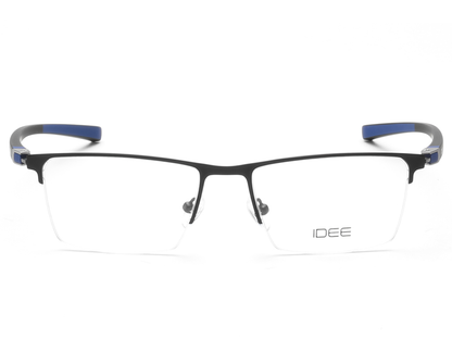 IDEE Rectangle Brown Semi-Rimmed Eyeglasses - Unisex