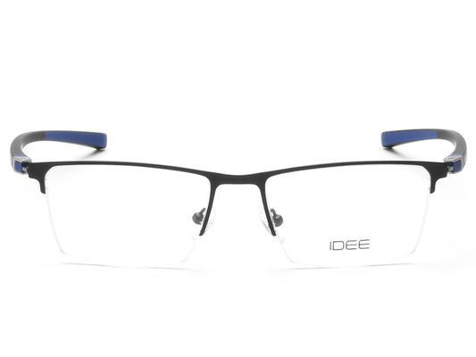 IDEE Rectangle Brown Semi-Rimmed Eyeglasses - Unisex