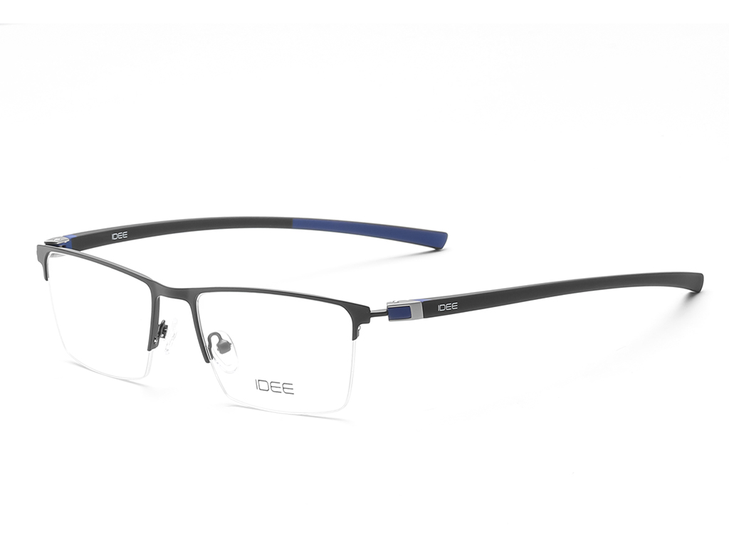 IDEE Rectangle Brown Semi-Rimmed Eyeglasses - Unisex